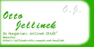 otto jellinek business card